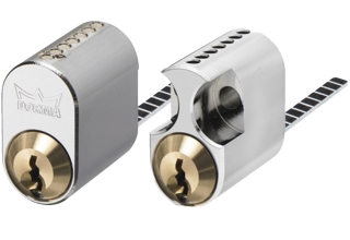 Cylinder DC5010 Lika Låsning Ej Nycklar Mattkrom