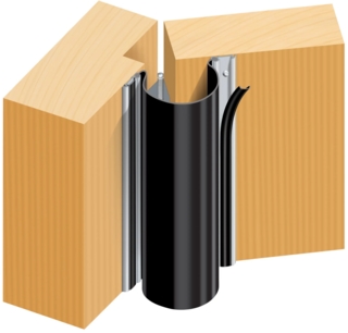 Klämskydd FS Standard Svart        L=1925mm