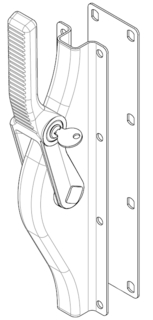 Portregel 902Z 16mm Förzinkad      Låsbar