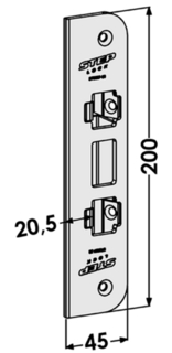 Slutbleck ST2007-20 Förzinkad
