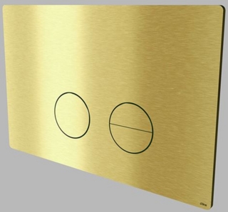 Spolknappplatta PVD Matt Mässing   passande Geberit