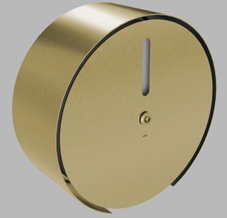 Toalettpappersdispenser Maxi       Ø308mm PVD Matt Mässing