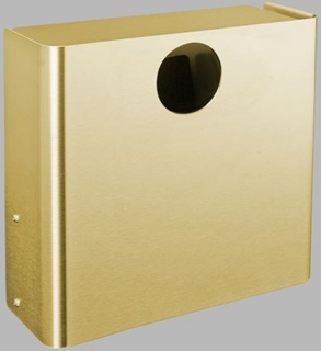 Papperskorg 4L Vägg XS Rundt       Inkast PVD Matt Mässing