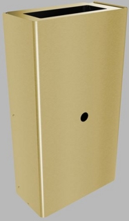 Papperskorg Stor 40L PVD Matt      Mässing