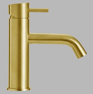 Tvättställsblandare Qtoo PVD Matt  Mässing