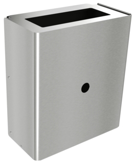 Papperskorg 4L Vägg XS Ovalt       Inkast Matt Rostfritt