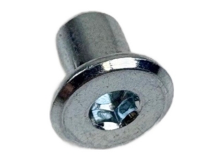 Möbelknopp Hattmutter M6 Nickel 15mm huvud