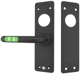 Nödutrymningsbeslag 179G RF Höger Rör 42-90mm Mirus Mattsvart